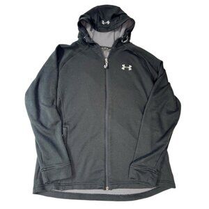 Under Armour Men Medium Black Hoodie Jacket Zip Up